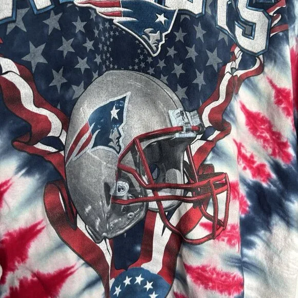 Vintage New England Patriots Tie-Dye T-Shirt Men’s 2XL XXL NFL Football Y2K - Picture 16 of 16